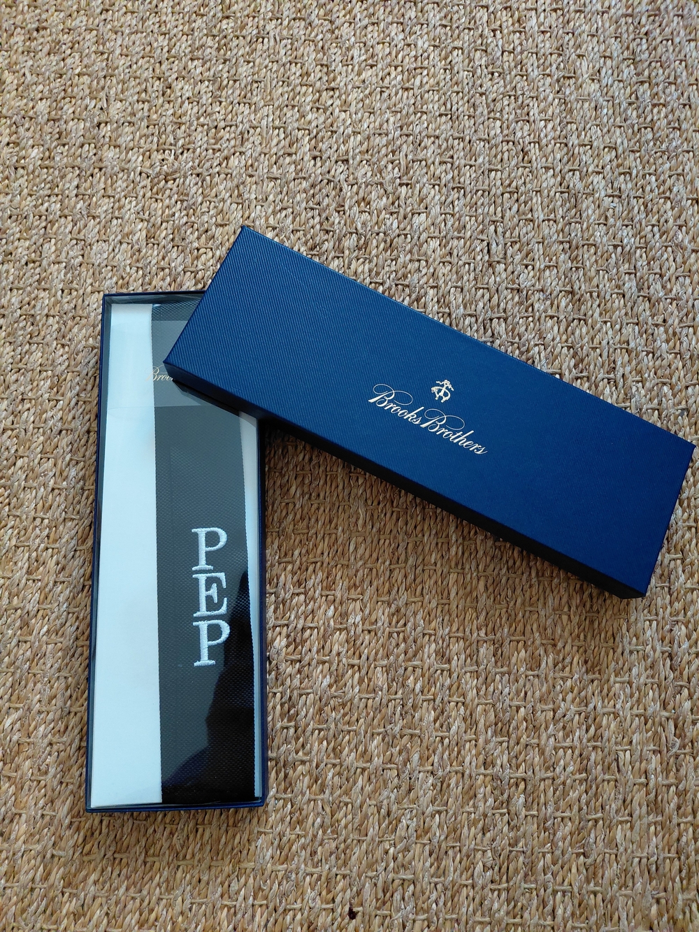 Brooks Brothers  Suspenders  with Monogrammed White Initials